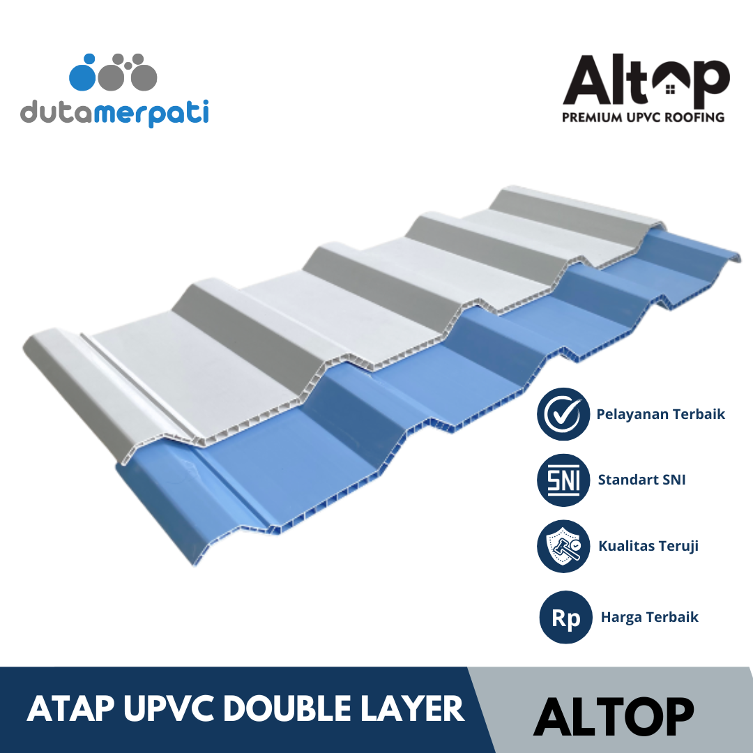 Distributor Atap UPVC Double Layer