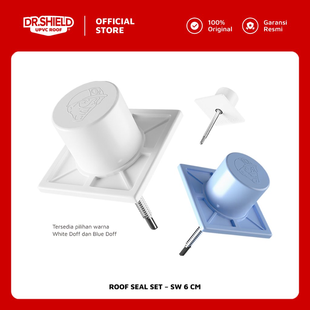 Sekrup Seal Roof Seal Set TW 7,5 DR.SHIELD Set Atap uPVC Anti Bocor 40 pcs