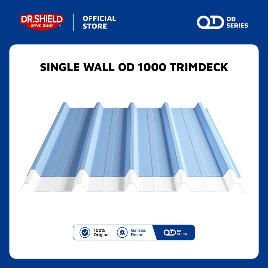 Atap UPVC DR. SHIELD - Single Wall OD 1000 Trimdeck