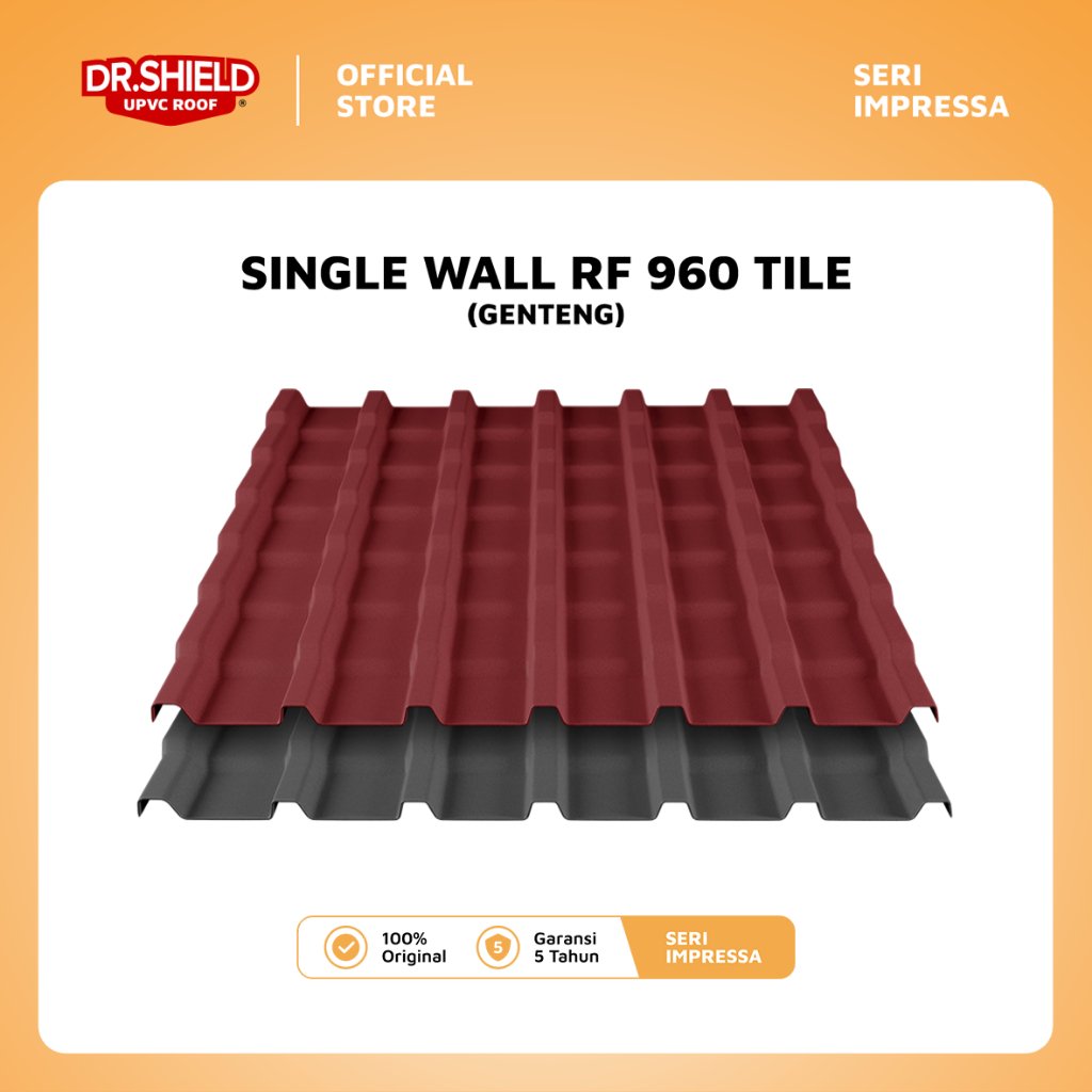 Genteng UPVC DR.SHIELD - Single layer RF 960 Tile Genteng