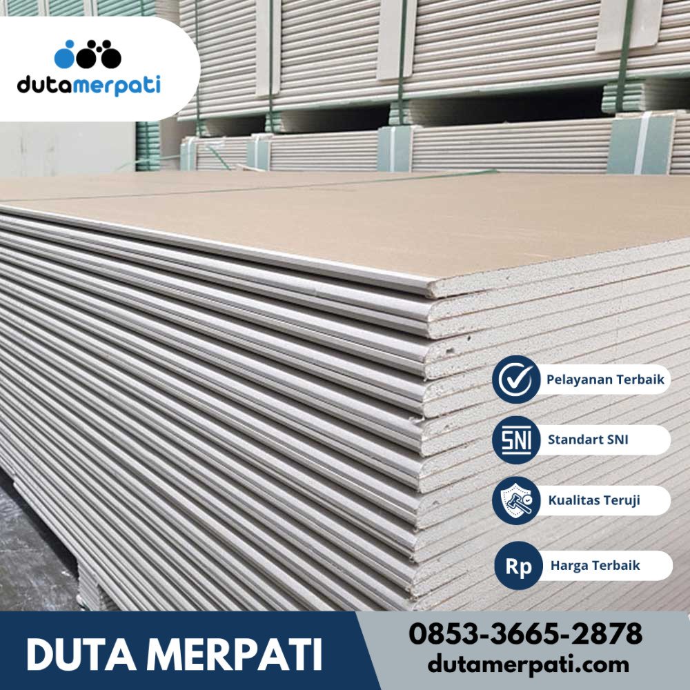 Papan Gypsum 9mm 1200 x 2400