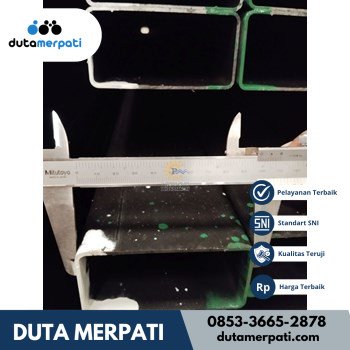 Hollow Hitam 75 x 150 Tebal 4,5 mm