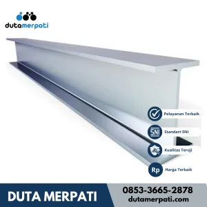 Besi WF 350 X 175 X 7 X 11mm X 12m (Wide Flange)